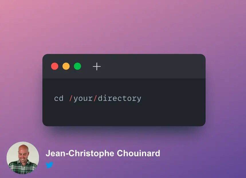 cd into your directory