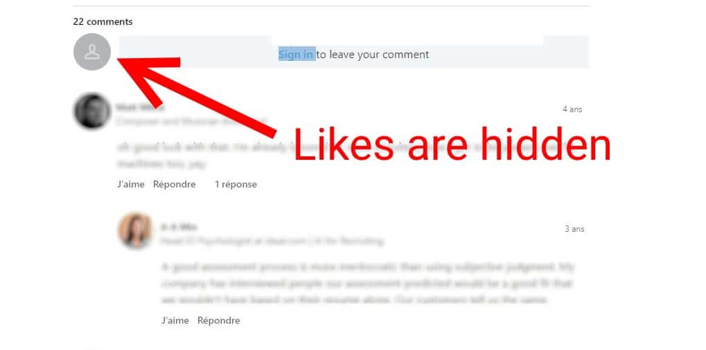 Likes are hidden