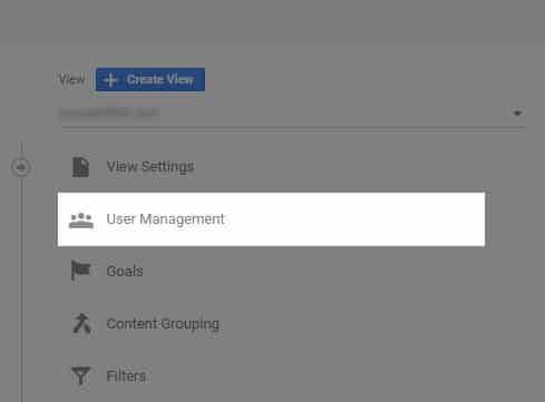 Google Analytics User Management