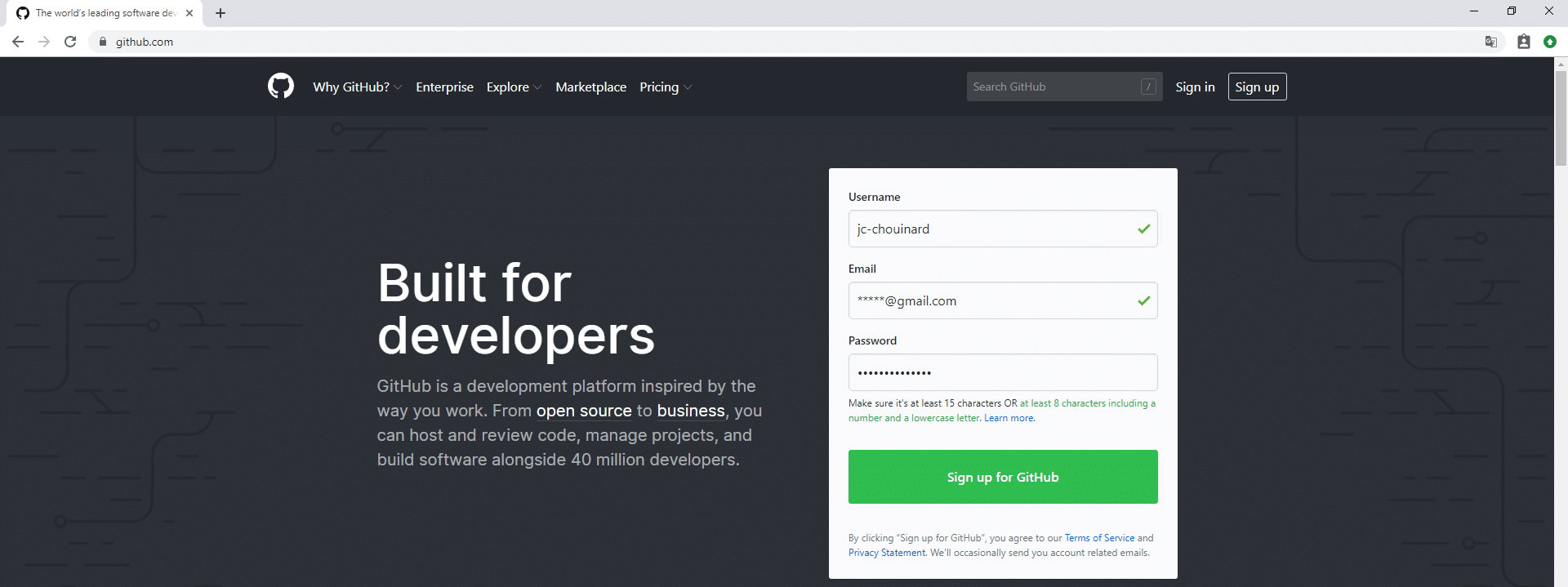 add git username and email in vscode