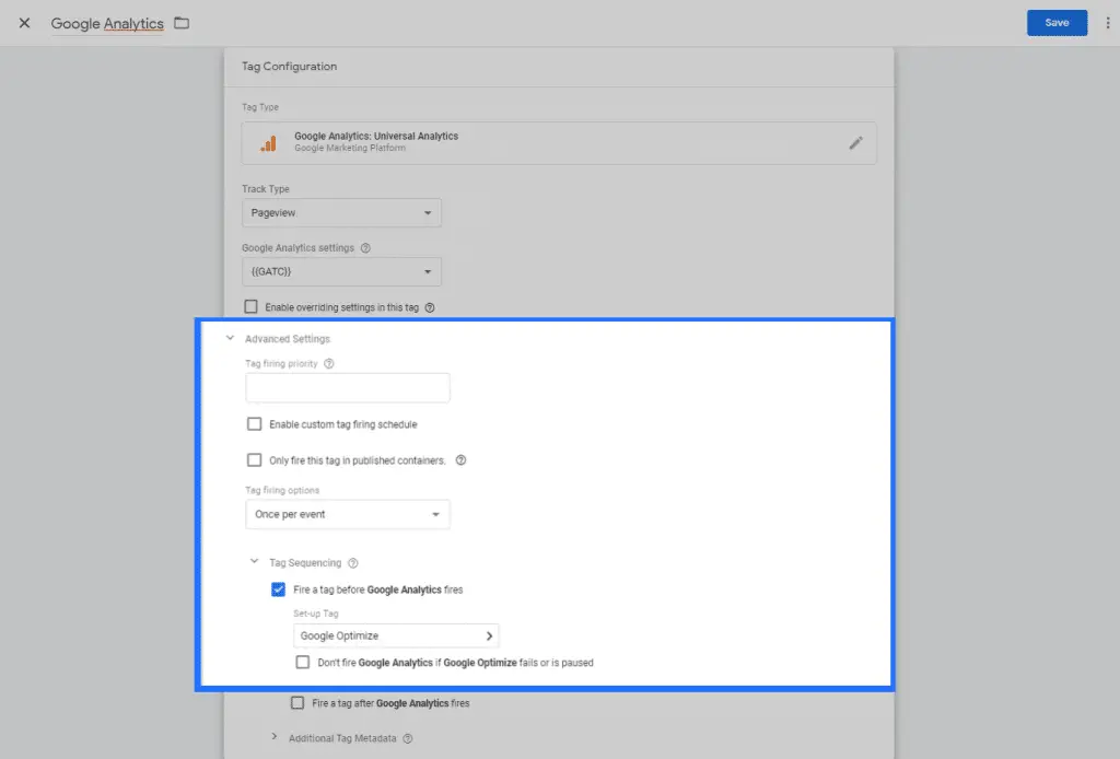 Link Google Optimize to your Google Analytics Account