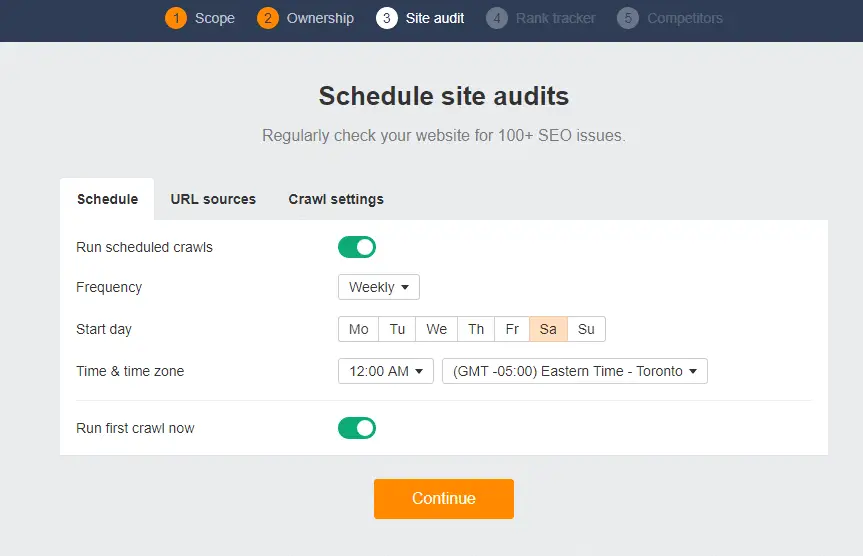Ahrefs Crawl Schedule