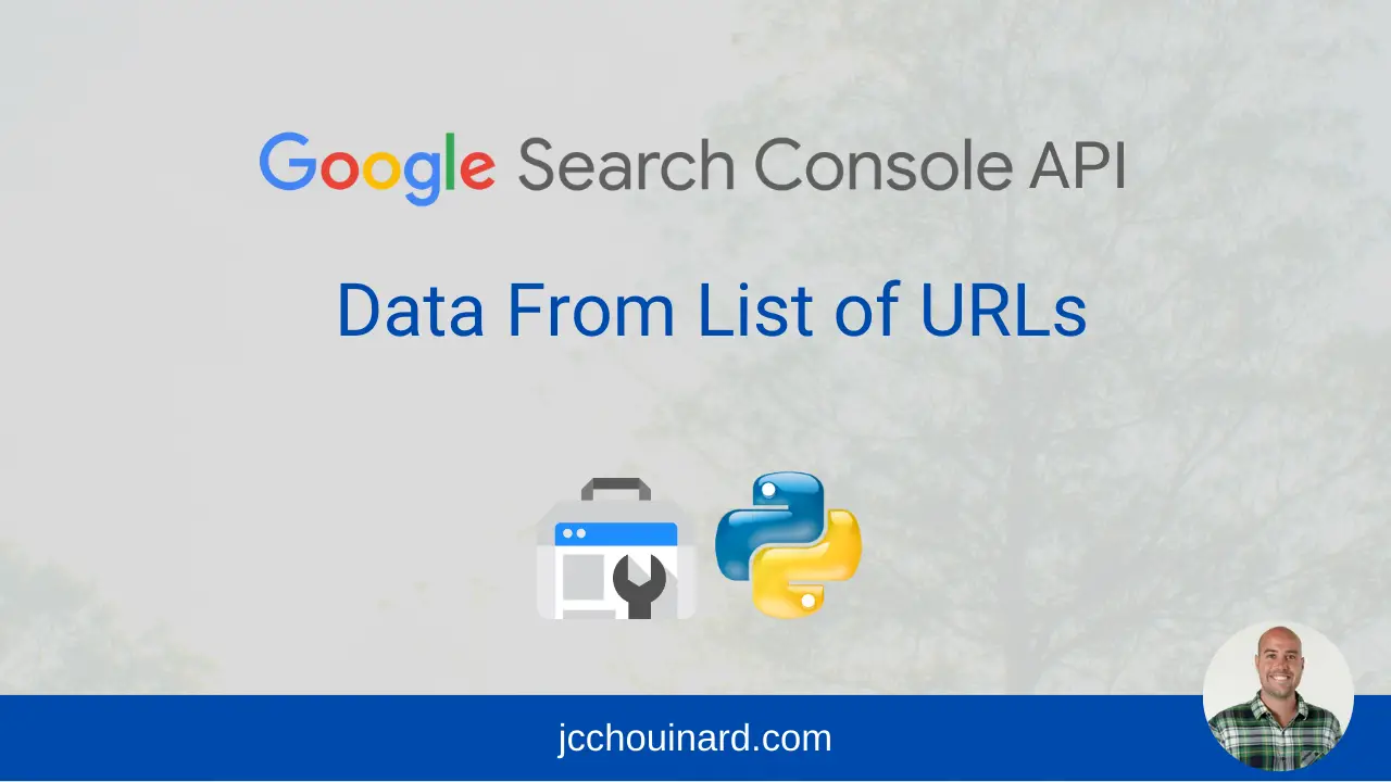 gsc api from list of urls