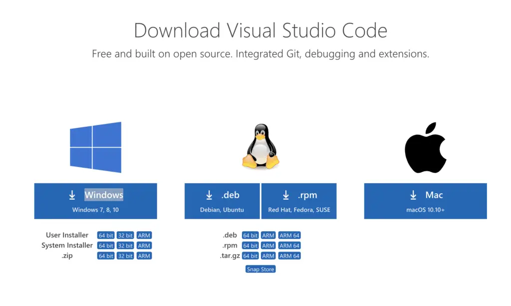 Get visual studio code