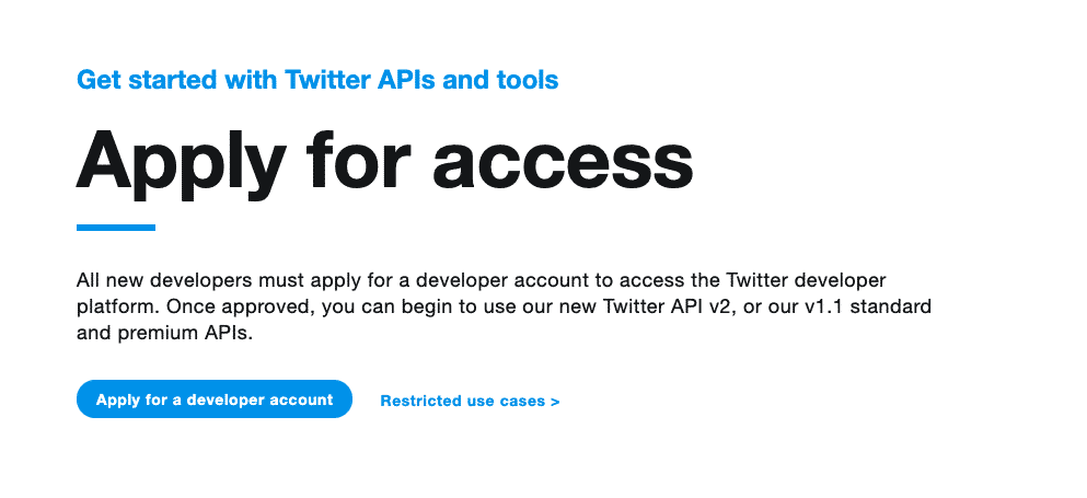 X Public Data (Twitter): Set up Twitter developer account - Supermetrics  Support